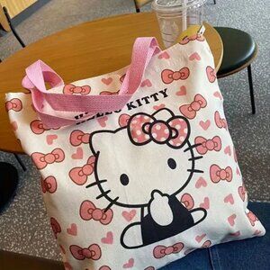OMG JUST   💲3⃣ DOLLARS ▶▶▶Sanrio Hello Kitty Pink Tote Bag ( no charm )